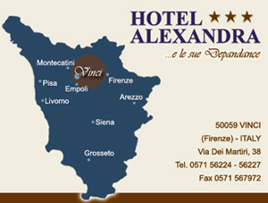 hotel alexandra vinci mappa